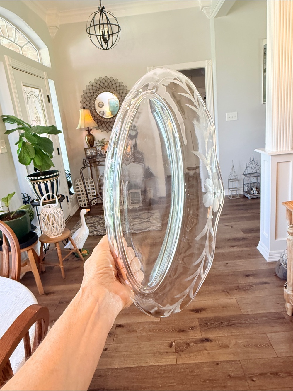 Fostoria Etched Clear Glass Celery / Relish Dish – Heather Pattern #343 - Picture 4 of 14